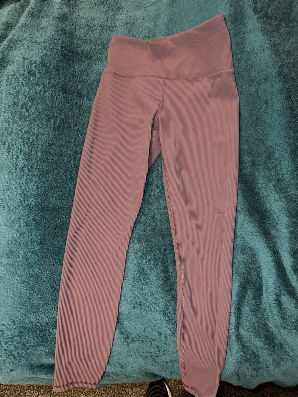 Athleta High-Waist Ribbed Lilac/ mauve Women’s Leggings